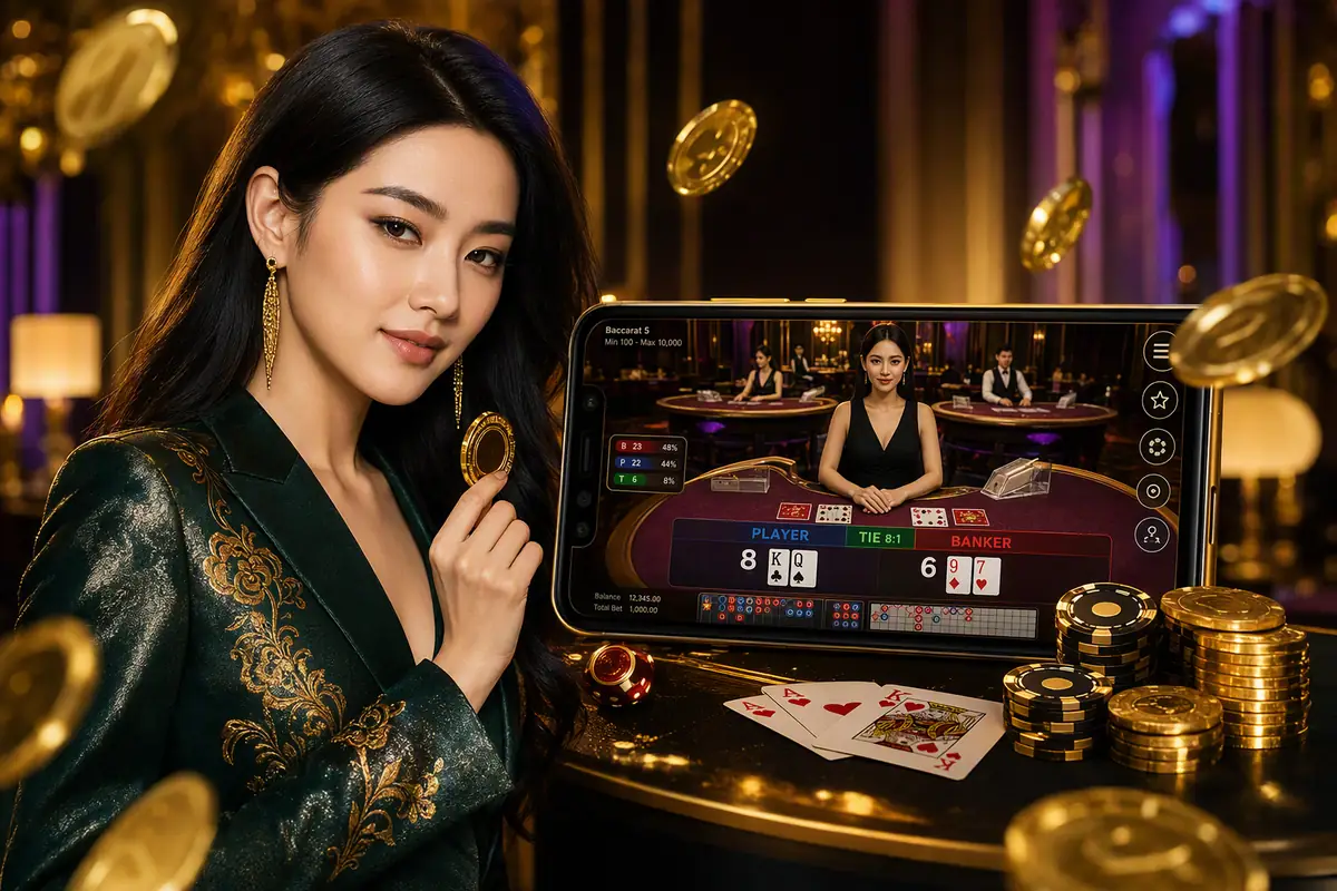 jom9 Casino meja baccarat dealer langsung